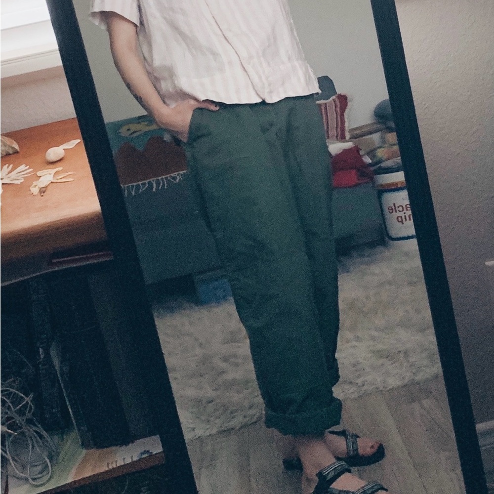 [vintage] high waist army cargo pants - Picture 12 of 12